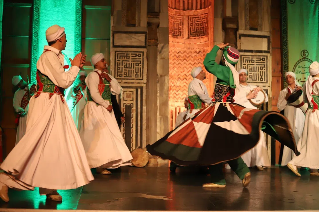 Al-Tannoura Egyptian Heritage Dance Troupe at Wekalet El Ghouri, Cairo