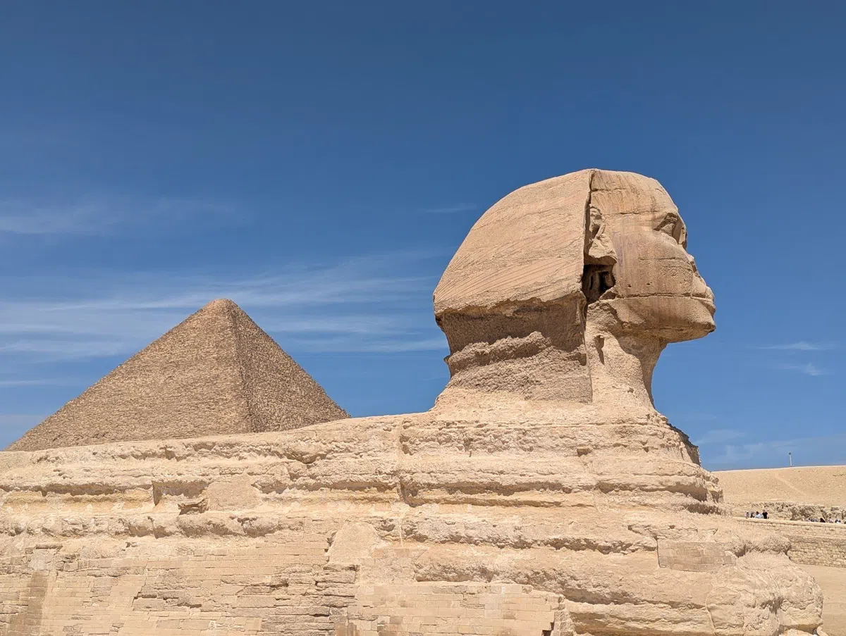 Inside the Great Pyramid of Giza and Across the Plateau